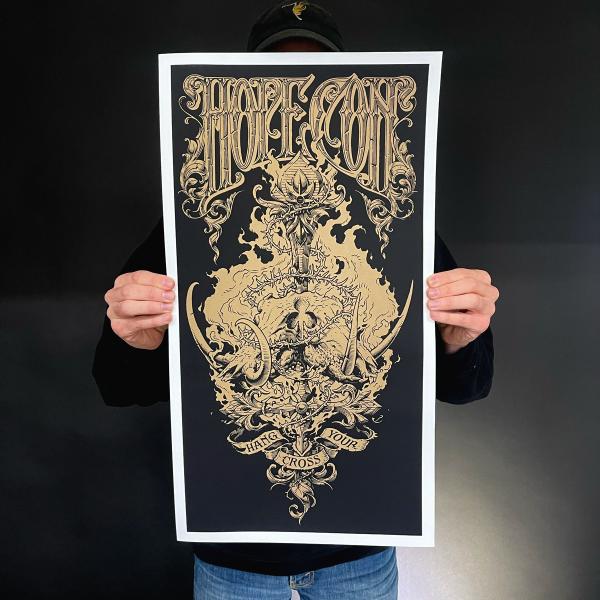 The Hope Conspiracy  Hang Your Cross: Gold  Giclee Print For Discount