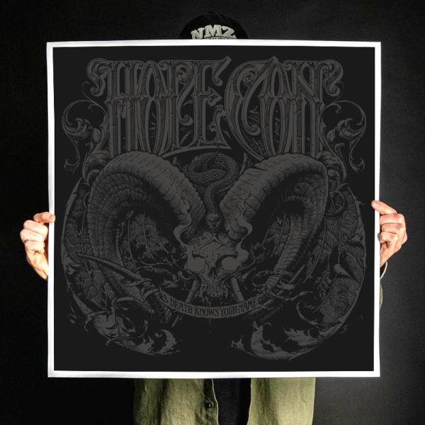 The Hope Conspiracy  Death Knows Your Name: Black  Giclee Print Hot on Sale