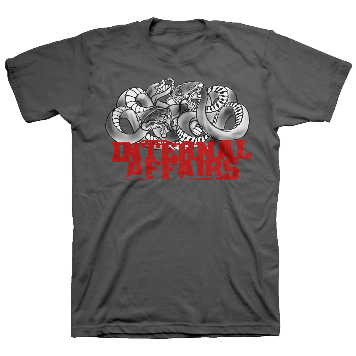 Internal Affairs  Snakes  Charcoal T-Shirt Hot on Sale