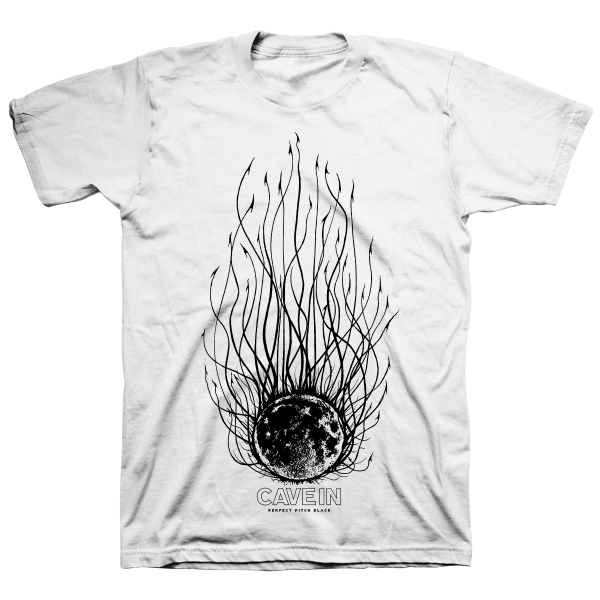 Cave In  Perfect Pitch Black: Evil Moon  White T-Shirt For Sale