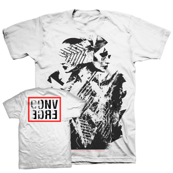 Converge  Paint With The Pain  White T-Shirt on Sale