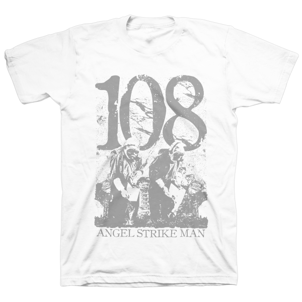108  Angel Strike Man  White T-Shirt Cheap