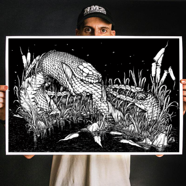Andrew Gomez IV  Sorrow Uncoils: B W  Giclee Print Online Hot Sale